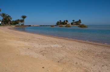 Beautiful landscape in El Gouna, Red Sea, Egypt, Africa