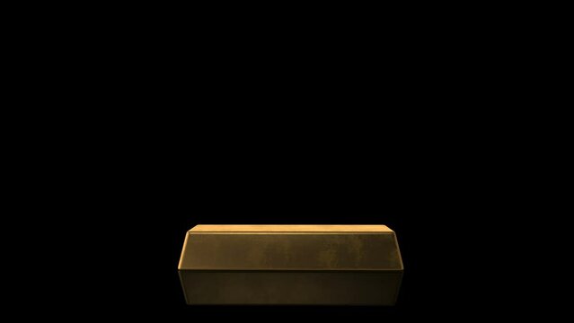 Gold Ingot turns on itself animation