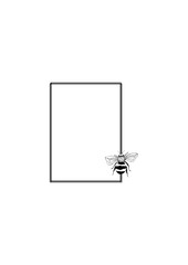 Bee Rectangle Frame