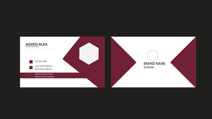 Modern and elegant corporate business or visit card.
