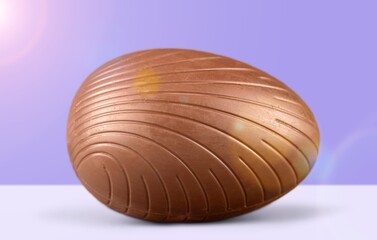 Easter tasty sweet chocolate egg