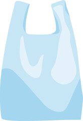 plastic bag illustration flat style simple symbol icon