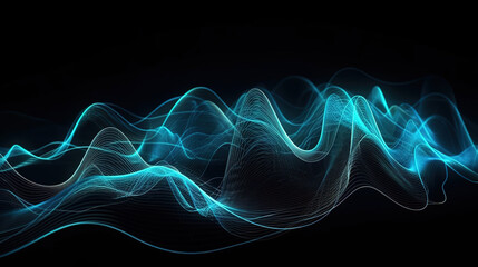 Fototapeta premium 3d data abstract background. Generative Ai