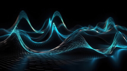 Obraz premium 3d data abstract background. Generative Ai