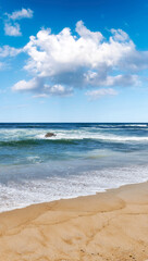Beautiful beach and ocean. Calm and peaceful - beach, coast and oceanBeaceful beach, coast and ocean.