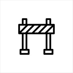 roadblock icon design, flat style trendy collection on white background