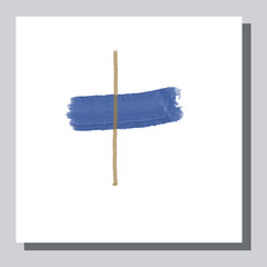 Illustration vector EPS 10 print. Hand draw painted abstract watercolour. contemporary aesthetic boho mid century modern art in Scandinavian nordic design style
