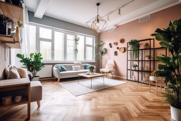Fototapeta na wymiar DIY, home renovation and interior design. Generative AI