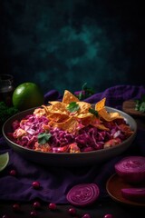 alternative chilaquiles , mexican, created with ai generative
