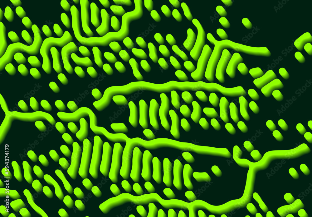 Aufkleber Abstract background with optical illusion generative pattern and vibrant fluid psychedelic colors