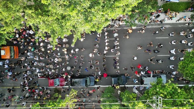 Vaivai Bixiga Bela Vista Carnaval M&uacute;sica Brasileiro Gr&ecirc;mio Recreativo Cultural Social Escola de Samba Vai-Vai Cord&atilde;o Carnavalesco Cidade S&atilde;o Paulo Bairro Distrito Cultura Rua Drone Paisagem Bloquinho