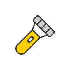 Troch Light icon design with white background stock illustration