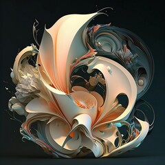 Abstract Flower Art: How to Express Your Emotions and Style with Shapes and Colors (ai generated)