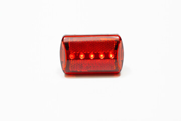 Red bicycle lamp