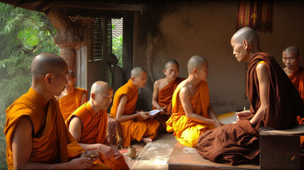 Monk and his disciples