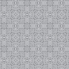 Fototapeta premium Vector pattern with ornament on a gray background