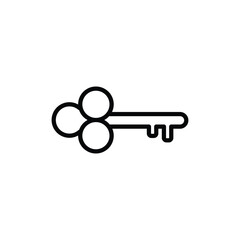 Keys icon design with white background stock illustration