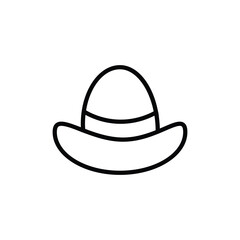 Pirat Cap icon design with white background stock illustration