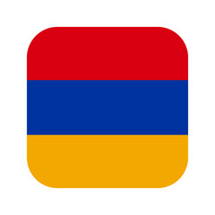 Fototapeta premium Armenia flag simple illustration for independence day or election