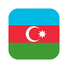 Azerbaijan flag simple illustration for independence day or election