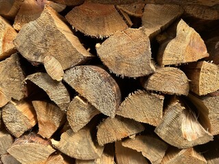 stack of firewood Feuerholz Brennholz 