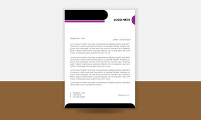 professional modern creative letterhead design template       