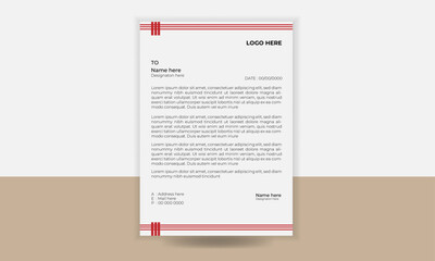 professional modern creative letterhead design template       