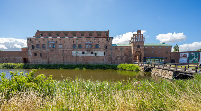 Malm&ouml;, Sweden - July 09 2022: Exterior of Malm&ouml;hus castle.