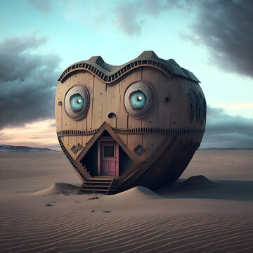mask on the beach. **A volte sono un mostro.