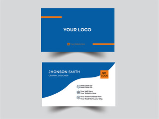 
Modern Business Card template.

Double-sided creative business card template.Portrait and landscape orientation. Horizontal and vertical layout.
 Personal visiting card with company logo. Vector.