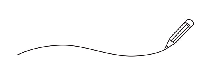 Pencil drawing a line doodle hand drawn with thin line. Png clipart isolated on transparent background