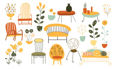 Scandinavian garden furniture set