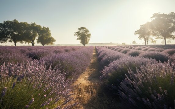 lavender fields, provence, AI, photography