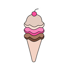 Simple ice cream vector