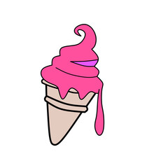 Simple ice cream vector
