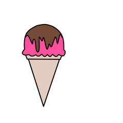 Simple ice cream vector