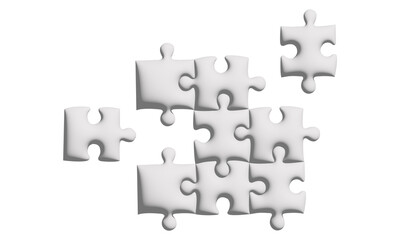 Fototapeta premium Puzzle pieces together texture. Business solution. Teamwork concept 
