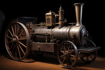 Fototapeta na wymiar Steam Machinery - 19th century. Generative AI