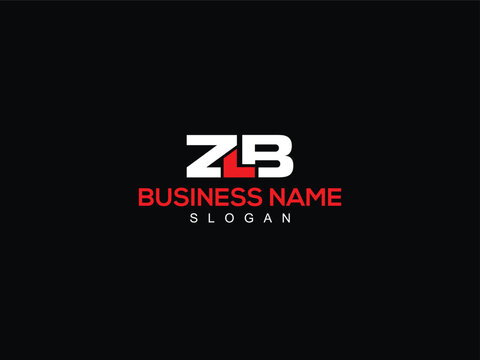 Modern ZLB Logo Letter Vector, Initial zl logo, zlb Three Letter Logo Icon