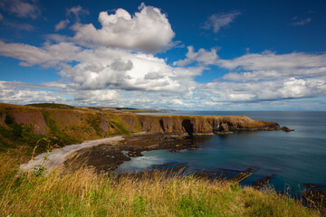 On the dramatic coast nex to  Dunnottar Castle, Scotland
