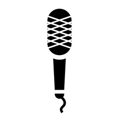 Microphone icon. Mike for conversion of sound waves. Vector Illustration