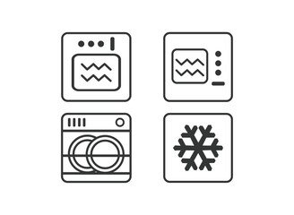 Set of Kitchen Appliances Symbol. 