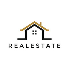 illustration vector graphic real estate simple logo design