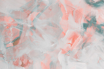 Art modern oil and acrylic smear blot canvas painting wall. Abstract texture pastel color stain brushstroke texture background.