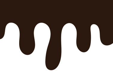 Chocolate drops background. Vector illustration.	