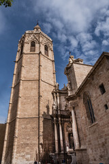 Metropolitan Cathedral - Basilica of Assumption of Our Lady of Valencia (or Saint Mary's Cathedral; Valencia Cathedral). Valencia Cathedral built on Roman temple site XIII century. Valencia, Spain.