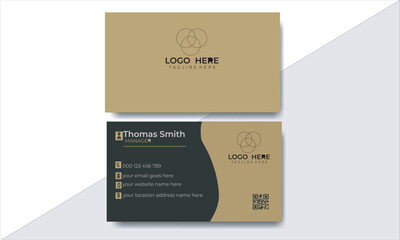 Morden Business card design with your company logo. business card for your business use.