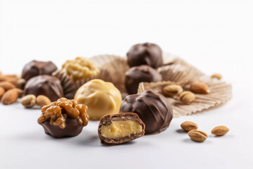 Obraz premium chocolate and nuts