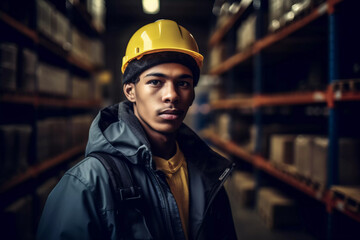 worker in warehouse