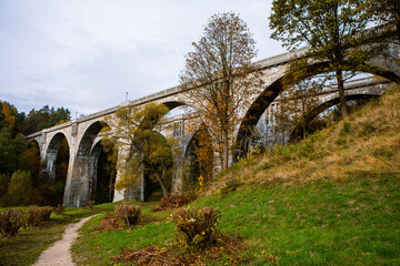 Fototapeta na wymiar Stanczyki Bridges in Northern Poland